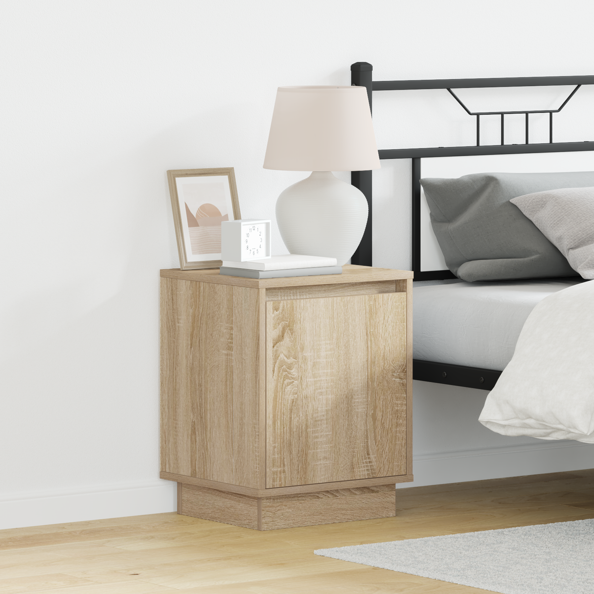 Bedside Cabinet 2 pcs Sonoma Oak 39 x 34,5 x 50 cm