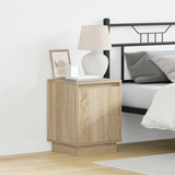 Bedside Cabinet 2 pcs Sonoma Oak 39 x 34,5 x 50 cm - Side View