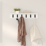 Wall-Mounted Coat Rack Wall-mounted White 60 x 10,5 x 10,5 cm - Side View