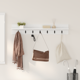 Wall-Mounted Coat Rack White 100 x 10,5 x 18 cm Engineered wood