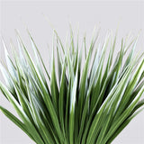 White Tipped Grass Stem UV Resistant 35cm - Front View