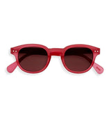 IZIPIZI kids sunglasses Junior Collection C - For 5-10 YEARS Sunset Pink - Top-Down View