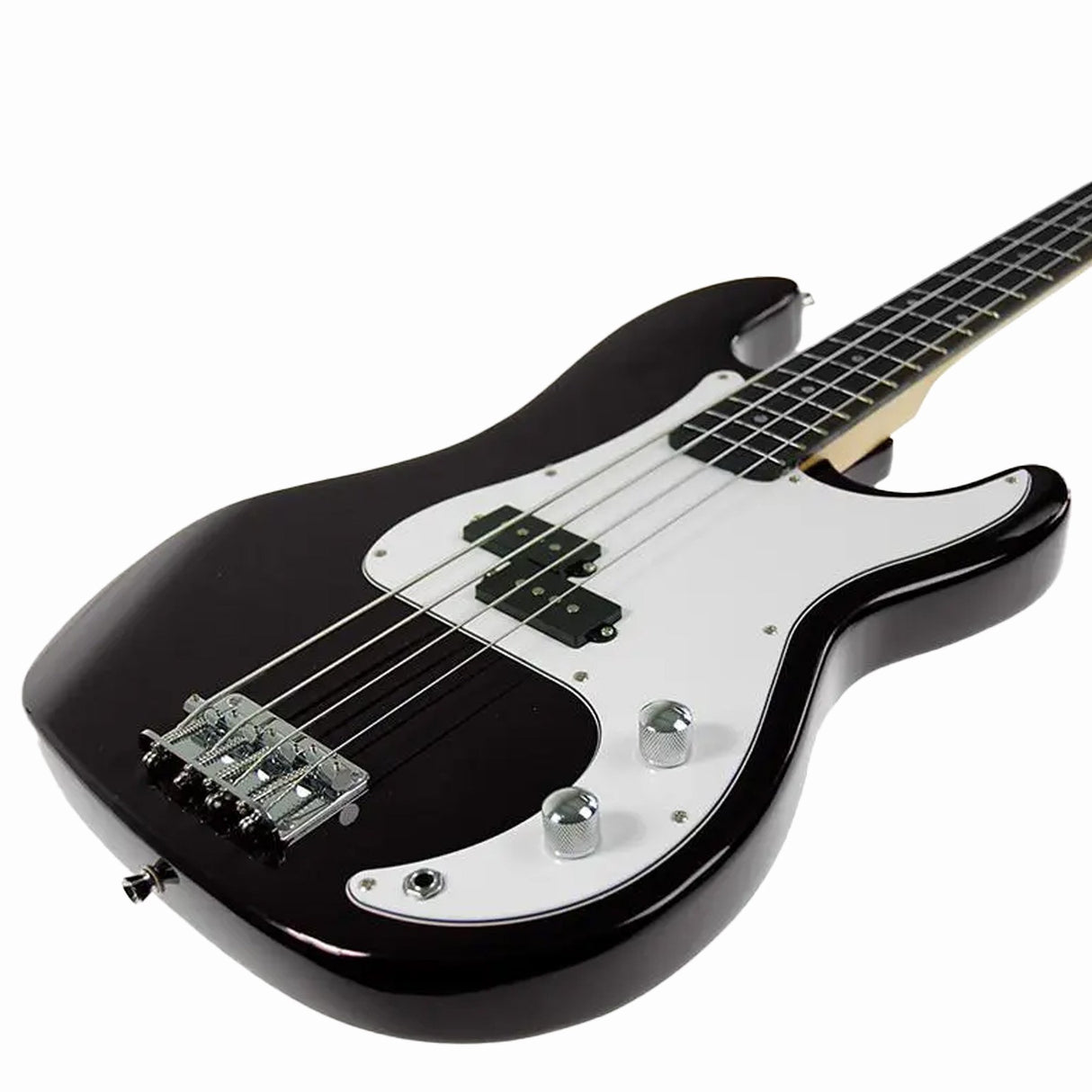Karrera 39in Electric Guitar Bass Music 4-String Instrument Full Size Black