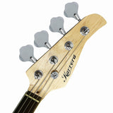 Karrera 39in Electric Guitar Bass Music 4-String Instrument Full Size Black - Top-Down View