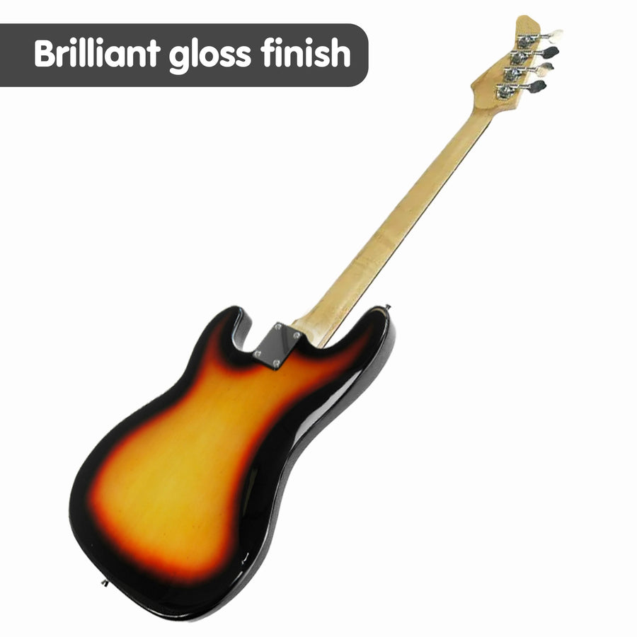 Karrera 39in Electric Guitar Bass Music 4-String Instrument Full Size Sunburst