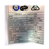 JHS 3in1 4.7kW 16000BTU Air Conditioner Dehumidifier Fan - Side View
