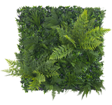 Jungle Fern Vertical Garden / Green Wall UV Resistant 1m x 1m - Front View