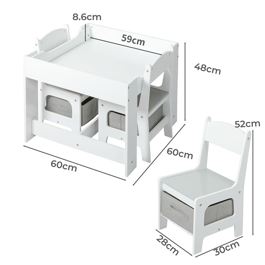 BoPeep Kids Table and Chairs Set Storage-2006732950628077570