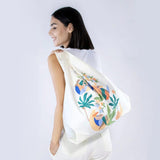 KIND BAG Reusable Bag - Medium| Maggie Stephenson Cabana - Side View