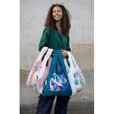 KIND BAG Reusable Bag - Medium| Maggie Stephenson Cabana - 45-Degree Angle