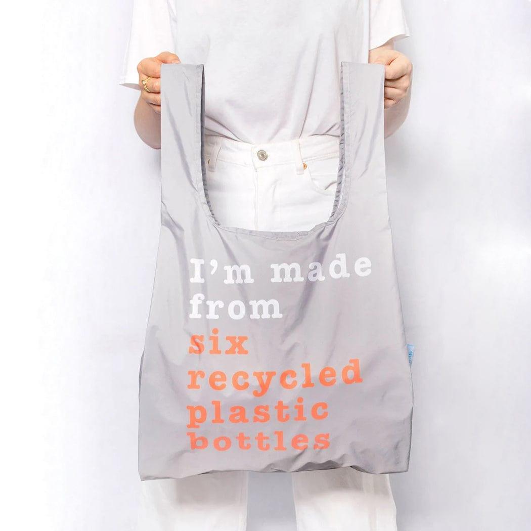 KIND BAG Reusable Bag - Medium| Recycle Grey & Coral-2006733442921926659