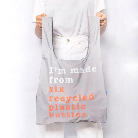 KIND BAG Reusable Bag - Medium| Recycle Grey & Coral-2006733442921926659