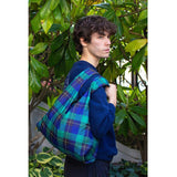 KIND BAG Reusable Bag - Medium| Tartan - Low Angle
