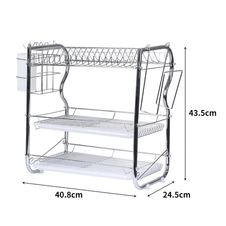 TOQUE Dish Rack Drying Drainer Cup Holder-2006733054802006018