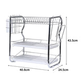 TOQUE Dish Rack Drying Drainer Cup Holder - Front View