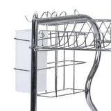 TOQUE Dish Rack Drying Drainer Cup Holder - 45-Degree Angle