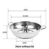 TOQUE 34cm Stainless Steel Twin Mandarin - Front View