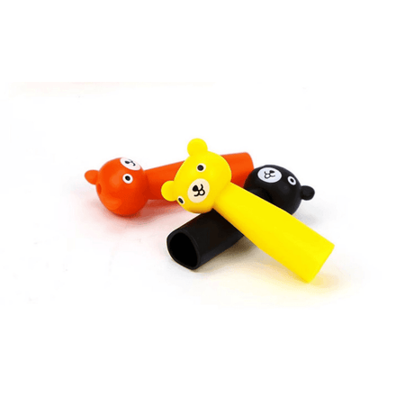 Kumon Pen Cap Pencil Extension Pen Grips Cap Bear 3Pics-1954803153685843968