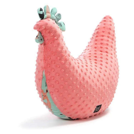 La Millou Hen Pillow - Large - Coral-1954803115127607296