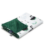La Millou Light Blanket Large 110*140cm JUNGLE SWAN | Green-2006733452153589760