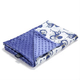 La Millou Light Blanket Medium SEA BEAUTIES | Ink - Front View