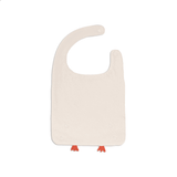 Lazy Goose Baby Cotton Bib - Close-Up Angle