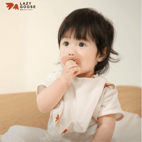 Lazy Goose Baby Cotton Bib-2006733440417927172