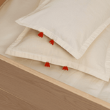 Lazy Goose Baby Cotton Pillow Case - Top-Down View