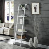 Sarantino Amelia 5-Tier Ladder Shelf in White - Extra Image