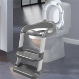 BoPeep Kids Toilet Ladder Grey - Rear View
