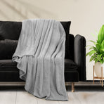 DreamZ 320GSM 220x160cm Ultra Soft Mink Silver Single-2018816623661682694