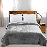 DreamZ 320GSM 220x160cm Ultra Soft Mink Silver Single-2018816623661682695