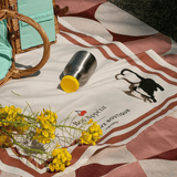 Little Dayz Boutique Boutique Picnic Napkin Yellow - Top-Down View