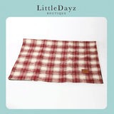 Little Dayz Boutique British Plaid Style Picnic Mat Medium 150*100 Brown - 45-Degree Angle