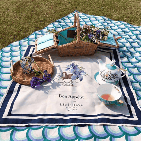 Little Dayz Boutique Emerald Cotton Picnic Mat 195*145-2006733434818531329