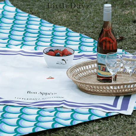 Little Dayz Boutique Emerald Cotton Picnic Mat 195*145-2006733434818531330