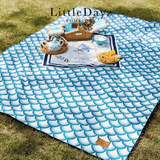 Little Dayz Boutique Emerald Cotton Picnic Mat 195*145-2006733434818531331