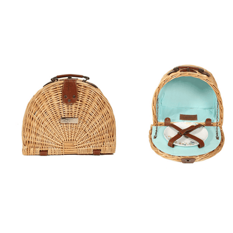 Little Dayz Boutique  Semi Round Picnic Basket-1954803097859657729