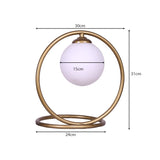 Sarantino Gold Metal Table Lamp - Extra Image