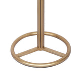 Metal Floor Lamp with White Acrylic Shade by Sarantino - Top-Down View