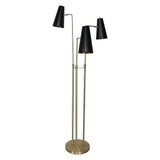 Sarantino Three Metal Shade Floor Lamp - Extra Image