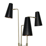 Sarantino Three Metal Shade Floor Lamp - Extra Image