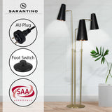 Sarantino Three Metal Shade Floor Lamp - Extra Image