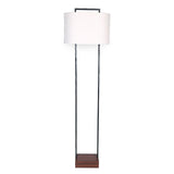 Sarantino Wood Floor Lamp in Cherry Finish - Extra Image