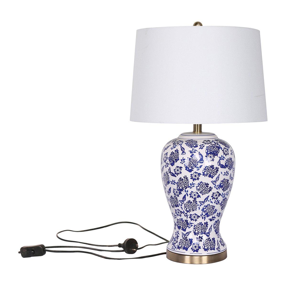 Sarantino Ceramic Floral Base Table Lamp