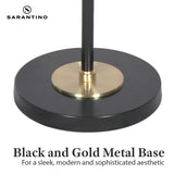 Sarantino Adjustable Two Light Lamp Black and Gold Finish - Extra Image