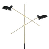 Sarantino Adjustable Two Light Lamp Black and Gold Finish - Extra Image
