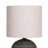 Sarantino Ceramic Table Lamp with Striped Pattern