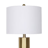 Sarantino Metal and Faux Marble Table Lamp in Black - Side View