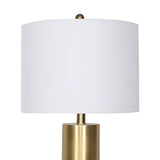 Sarantino Metal and Marble Table Lamp - White - Extra Image